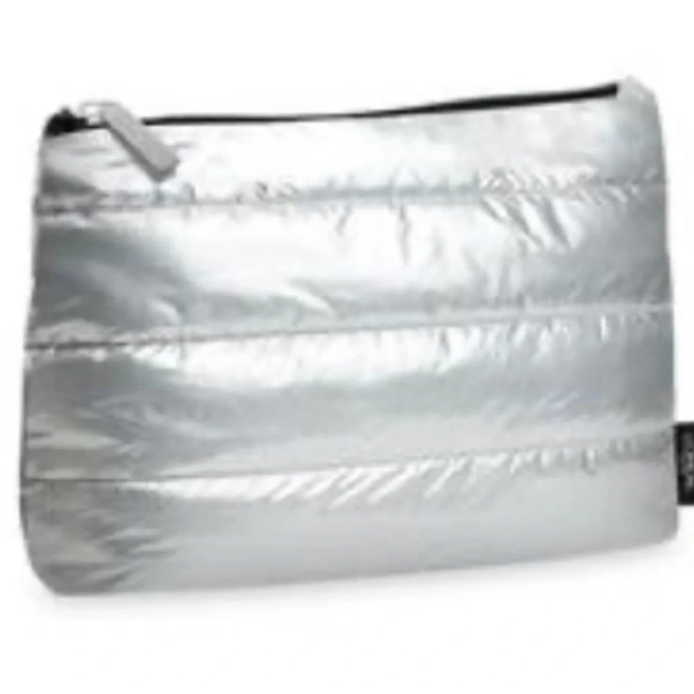 L’Oréal Paris Silver Puffer Cosmetic Pouch